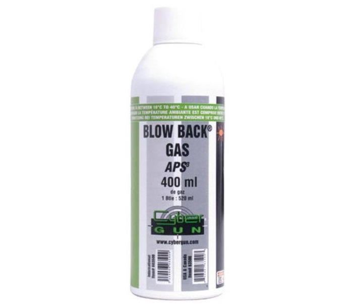 Cybergun SUPER BLOW BACK GAS APS3 Airsoft Gas inhoud 400 ml Cybergun SUPER BLOW BACK GAS APS3 Airsoft Gas inhoud 400 ml